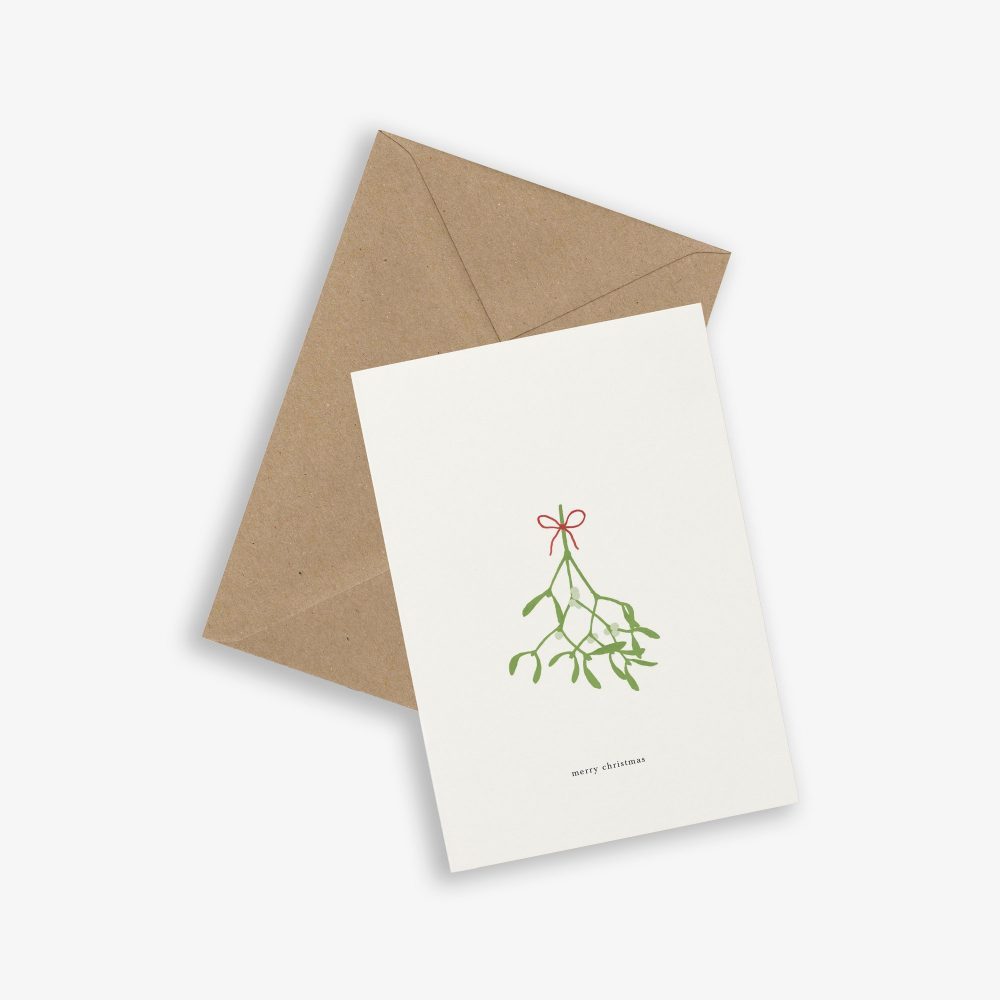Grußkarte Mistletoe