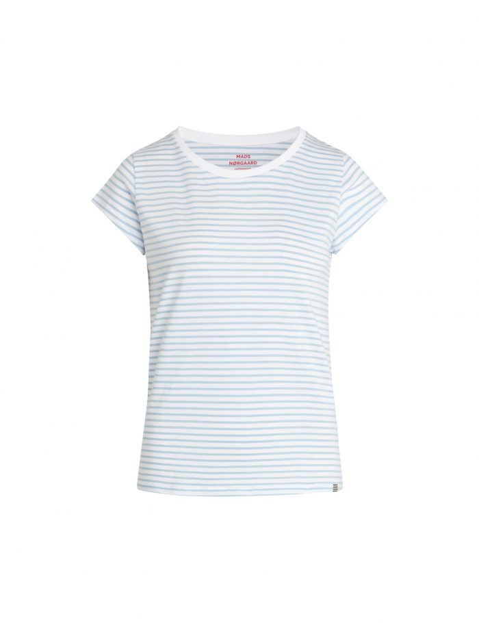Stripe Teasy T-Shirt White/Della