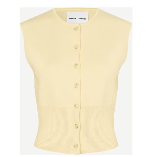 Saanne Strickweste Ethereal Green, Samsoe Samsoe