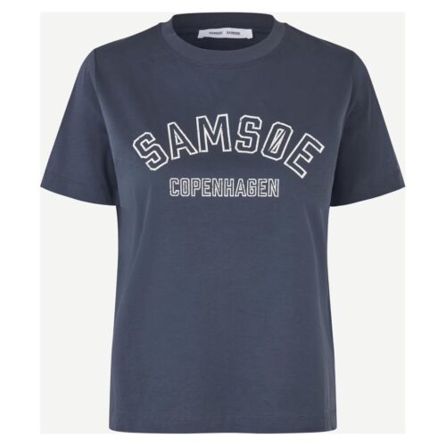 Sacamino T-Shirt Ombre Blue Logo, Samsoe Samsoe