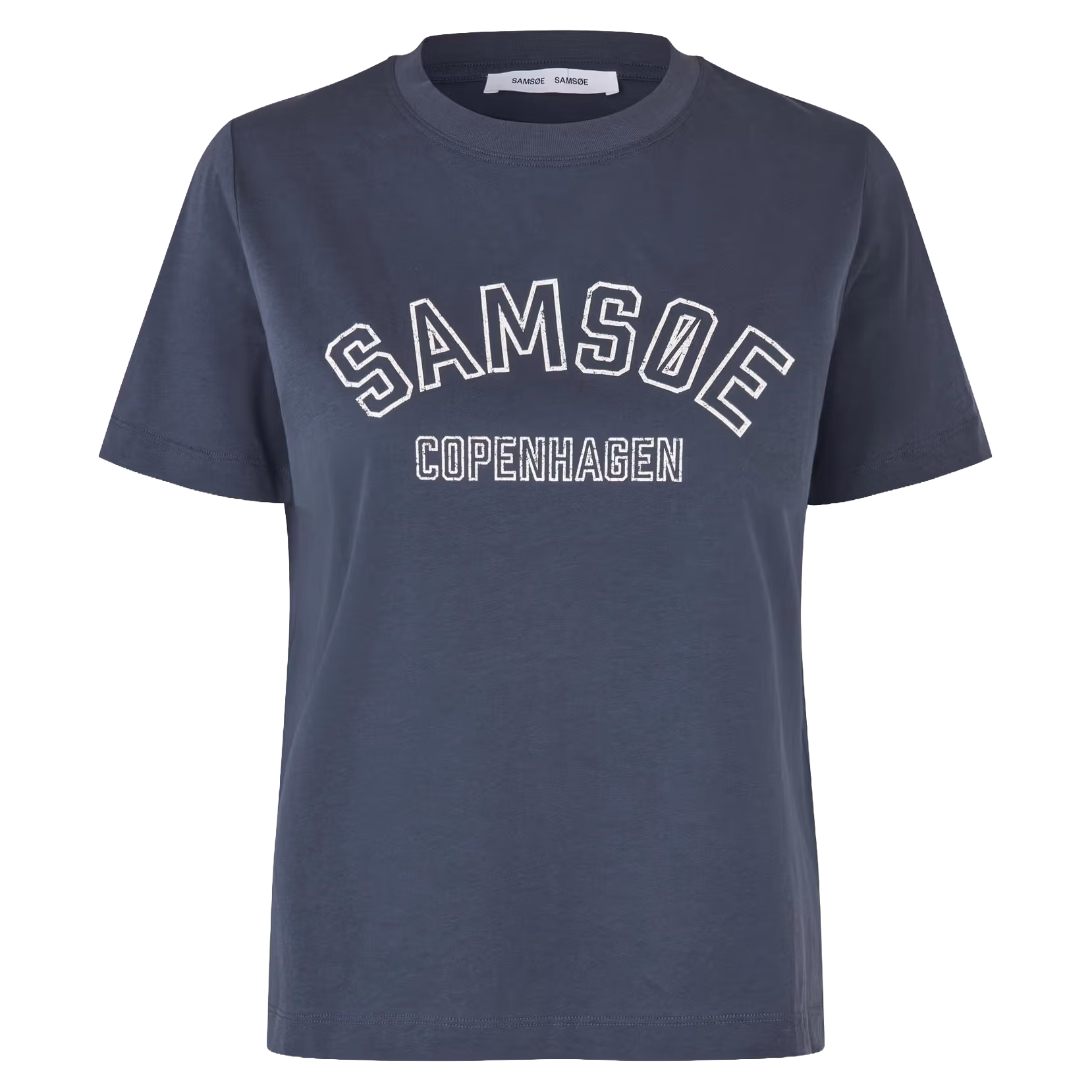 Sacamino T-Shirt Ombre Blue Logo, Samsoe Samsoe