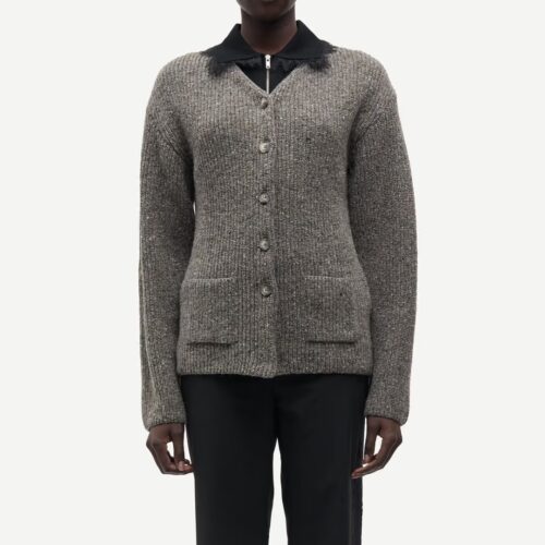 Saamanda Cardigan Lead Gray Mel, Samsoe Samsoe – Bild 2