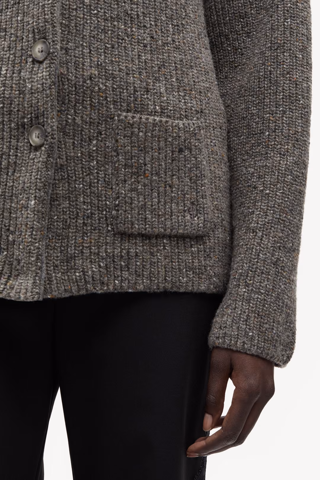 Saamanda Cardigan Lead Gray Mel, Samsoe Samsoe – Bild 4